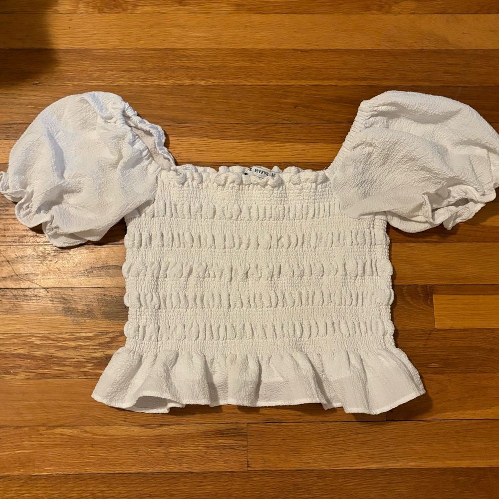 HYFVE White Puff Sleeve Blouse
